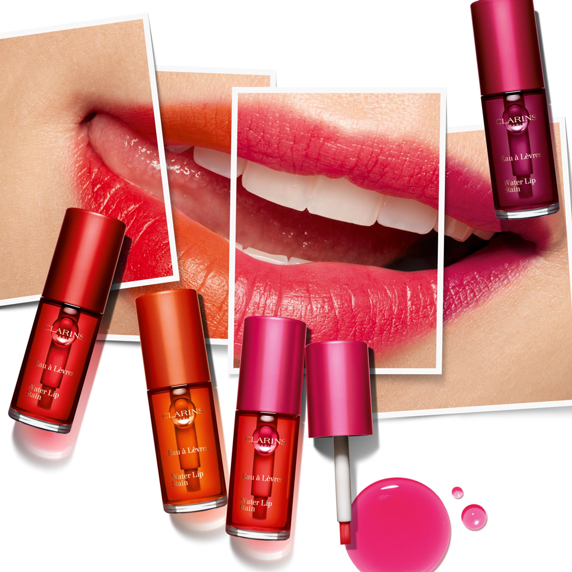 Clarins Water Lip Stain Pink Water - 04 Water Purple - Distacart