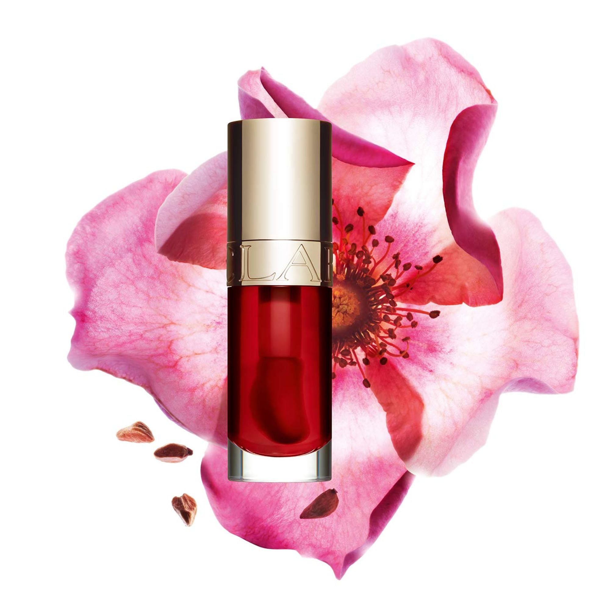 Clarins Lip Comfort Oil - 08 Strawberry - Distacart