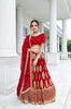 Anaita Red Georgette Lehenga Choli With Sequence & Thread Work - Distacart