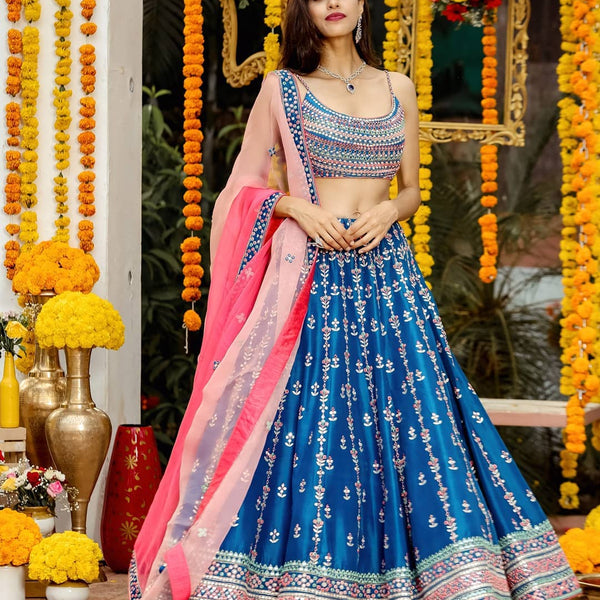 Lehenga Mart Glamorous Designer Lehenga Choli for Bridal and Bridesmaids Wedding Wear Choli - Distacart