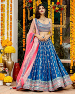 Thumbnail for Lehenga Mart Glamorous Designer Lehenga Choli for Bridal and Bridesmaids Wedding Wear Choli - Distacart