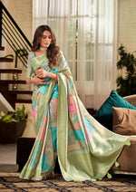 Thumbnail for Anaita Multicolor Designer Digital Printed Soft Silk Saree With Blouse - Distacart