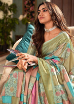 Thumbnail for Anaita Multicolor Designer Digital Printed Soft Silk Saree With Blouse - Distacart