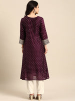 Thumbnail for All About You Ethnic Motifs Embroidered Empire Sequinned Kurta with Trousers - Distacart