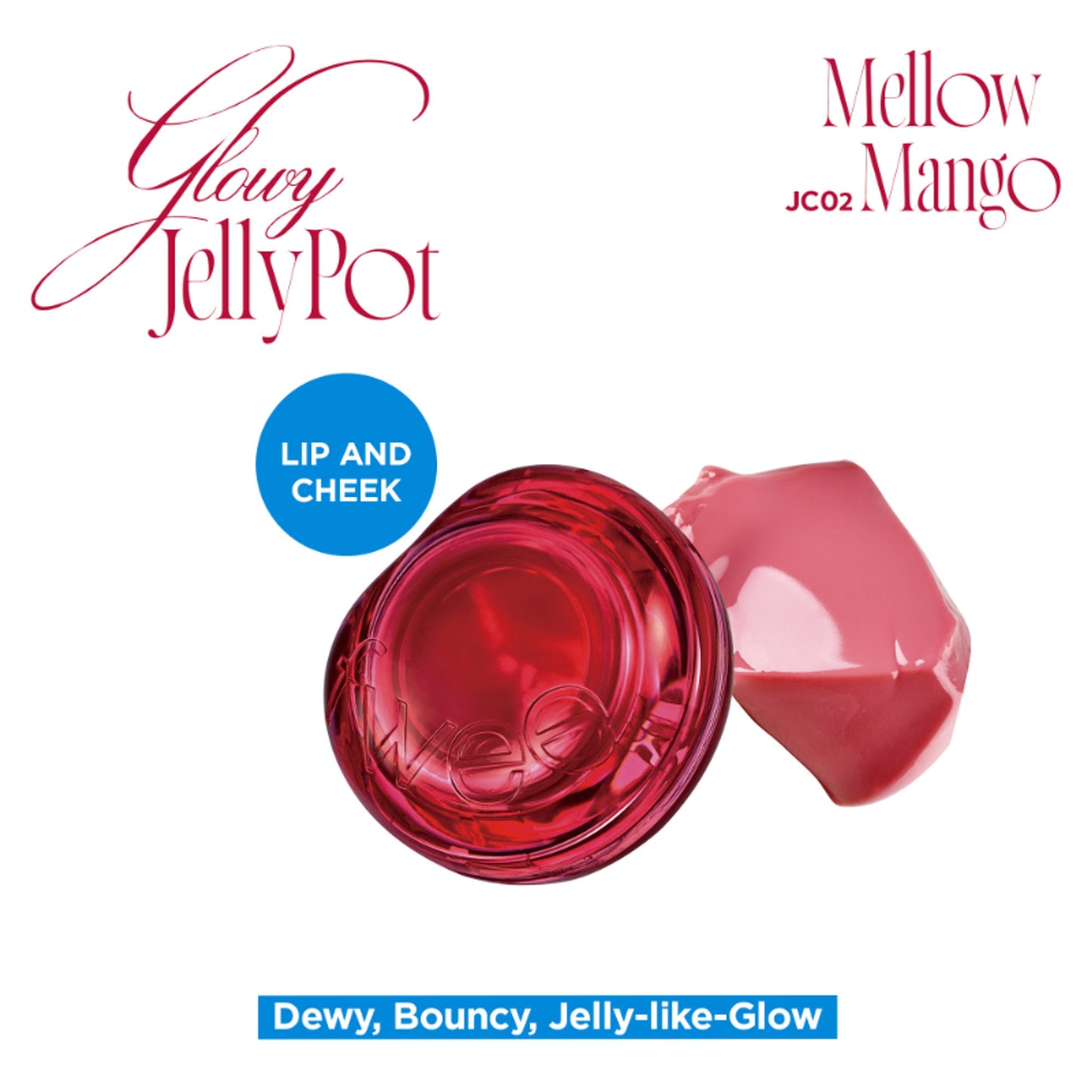 fwee Lip&Cheek Glowy Jelly Pot - JC02 Mellow Mango