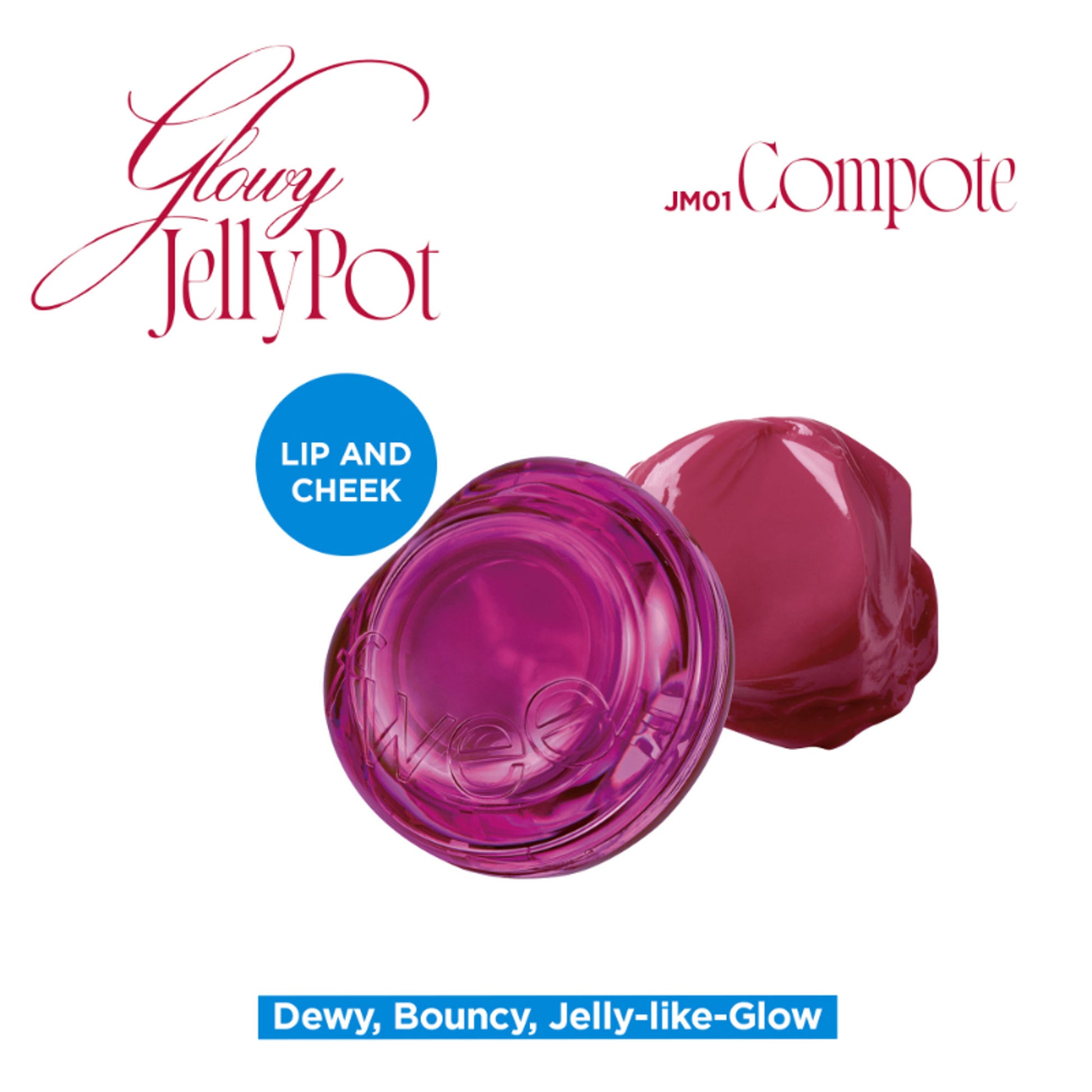 fwee Lip&Cheek Glowy Jelly Pot - JM01 Compote