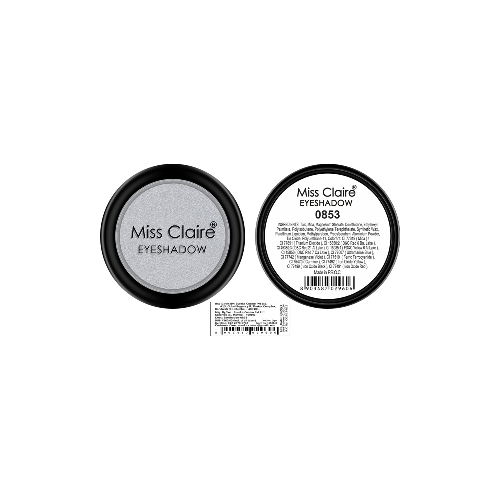 Miss Claire Single Eyeshadow - 853 - Distacart