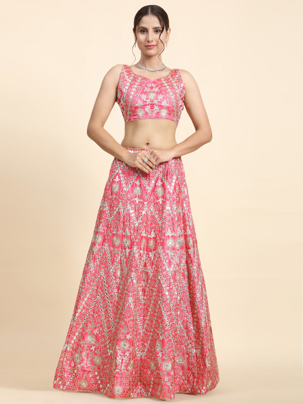 Lehenga Mart Glamorous Designer Lehenga Choli for Bridal and Bridesmaids Wedding Wear Choli - Distacart