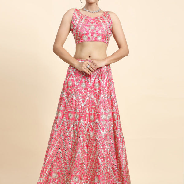 Lehenga Mart Glamorous Designer Lehenga Choli for Bridal and Bridesmaids Wedding Wear Choli - Distacart