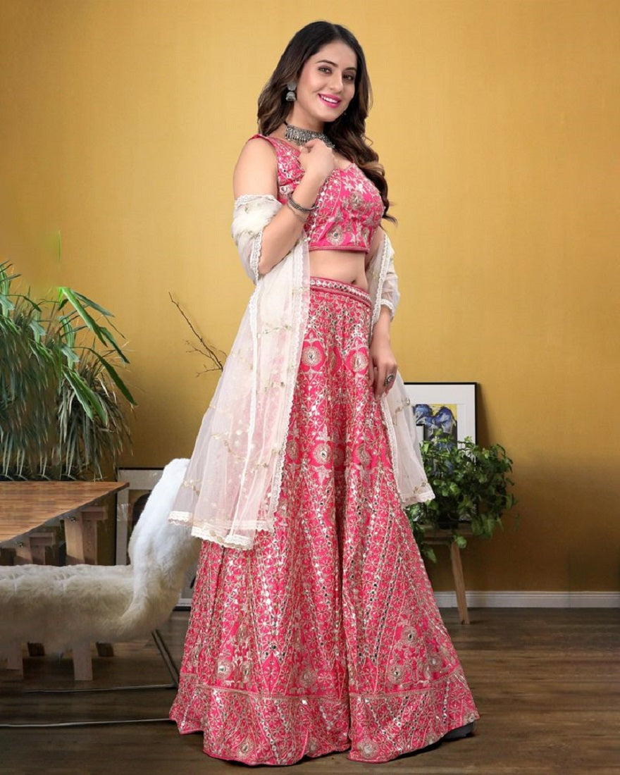 Lehenga Mart Glamorous Designer Lehenga Choli for Bridal and Bridesmaids Wedding Wear Choli - Distacart