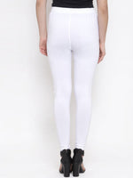 Thumbnail for TAG 7 Women Pack Of 2 Solid Churidar-Length Leggings - Distacart