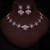 Tehzeeb Creations Blue Colour Star Design Stone Studded Necklace With Earrings - Distacart