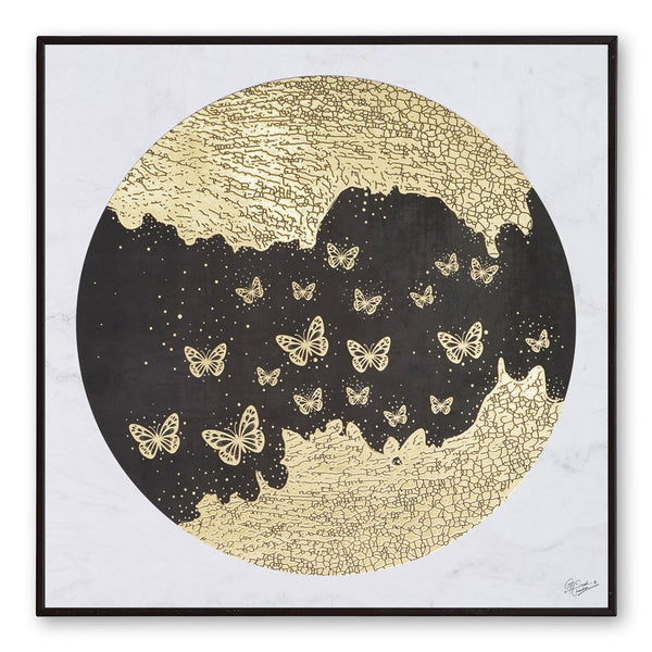 Tehzeeb Creations Golden Embossed Wall Painting