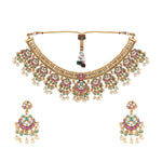 Thumbnail for Nuyug 18K Gold Plated Estele Gold Tone Beaded Necklace Set