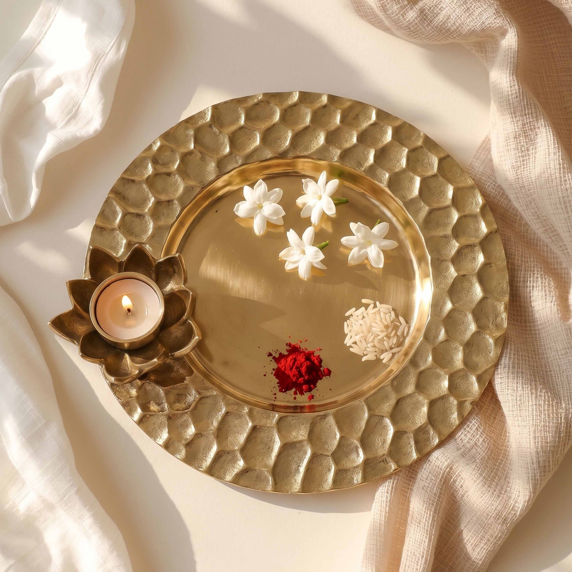 honeycomb pooja thali