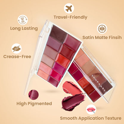 Shopaarel Rich Color Lip Plaette - Distacart