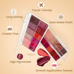 Thumbnail for Shopaarel Rich Color Lip Plaette - Distacart