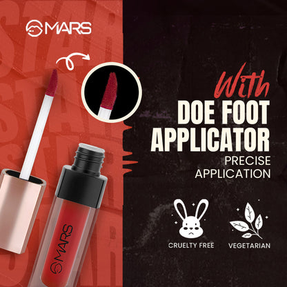 MARS Cosmetics Popstar Non Drying Liquid Mousse Lipstick - 27 Flirty Mocha - Distacart