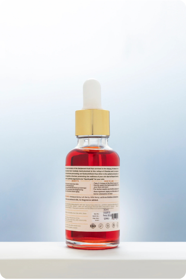 Soma Naturals Seabuckthorn Face Elixir - Distacart