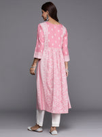 Thumbnail for Indo Era Pink Printed A-Line Kurta - Distacart