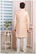 Thumbnail for Raivat Ethnic Art Silk Thread Work Indo Western In Peach Colour - Distacart