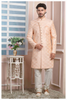 Raivat Ethnic Art Silk Thread Work Indo Western In Peach Colour - Distacart
