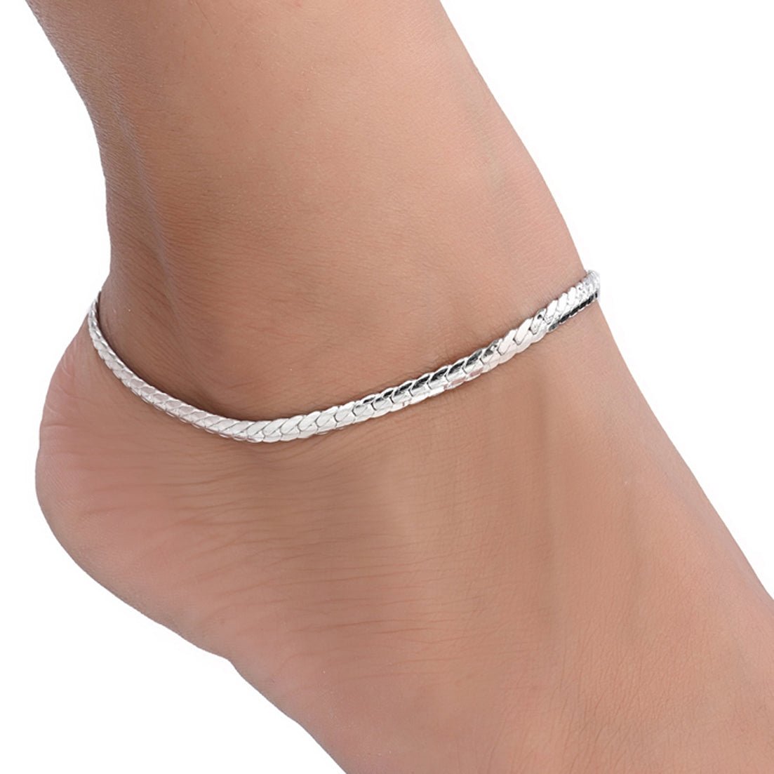 AanyaCentric Silver Plated Traditional Anklets Payal - Classic and Stylish for Women and Girls - Distacart