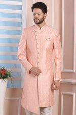 Thumbnail for Raivat Ethnic Art Silk Thread Work Indo Western In Pink Colour - Distacart