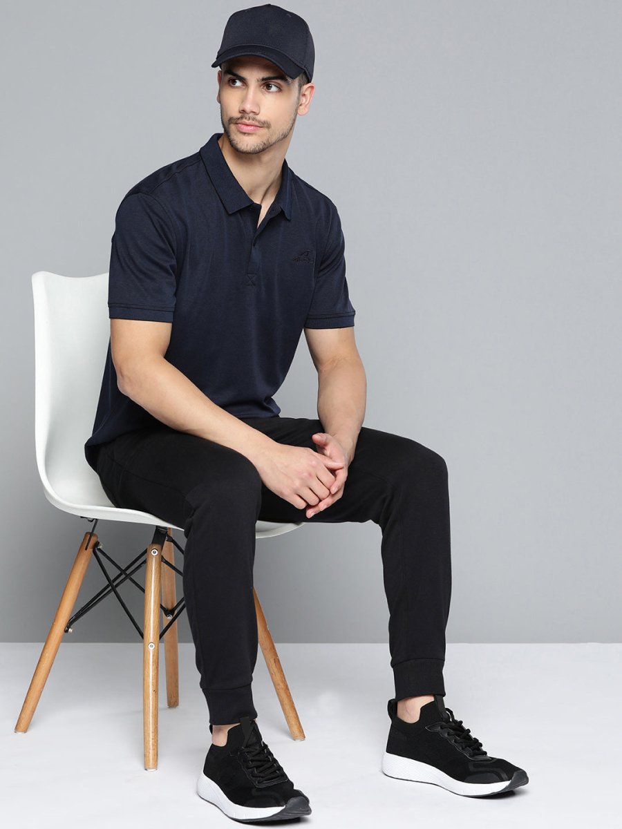 Alcis Men Polo Collar Anti Static Slim Fit Sports T-shirt - Distacart