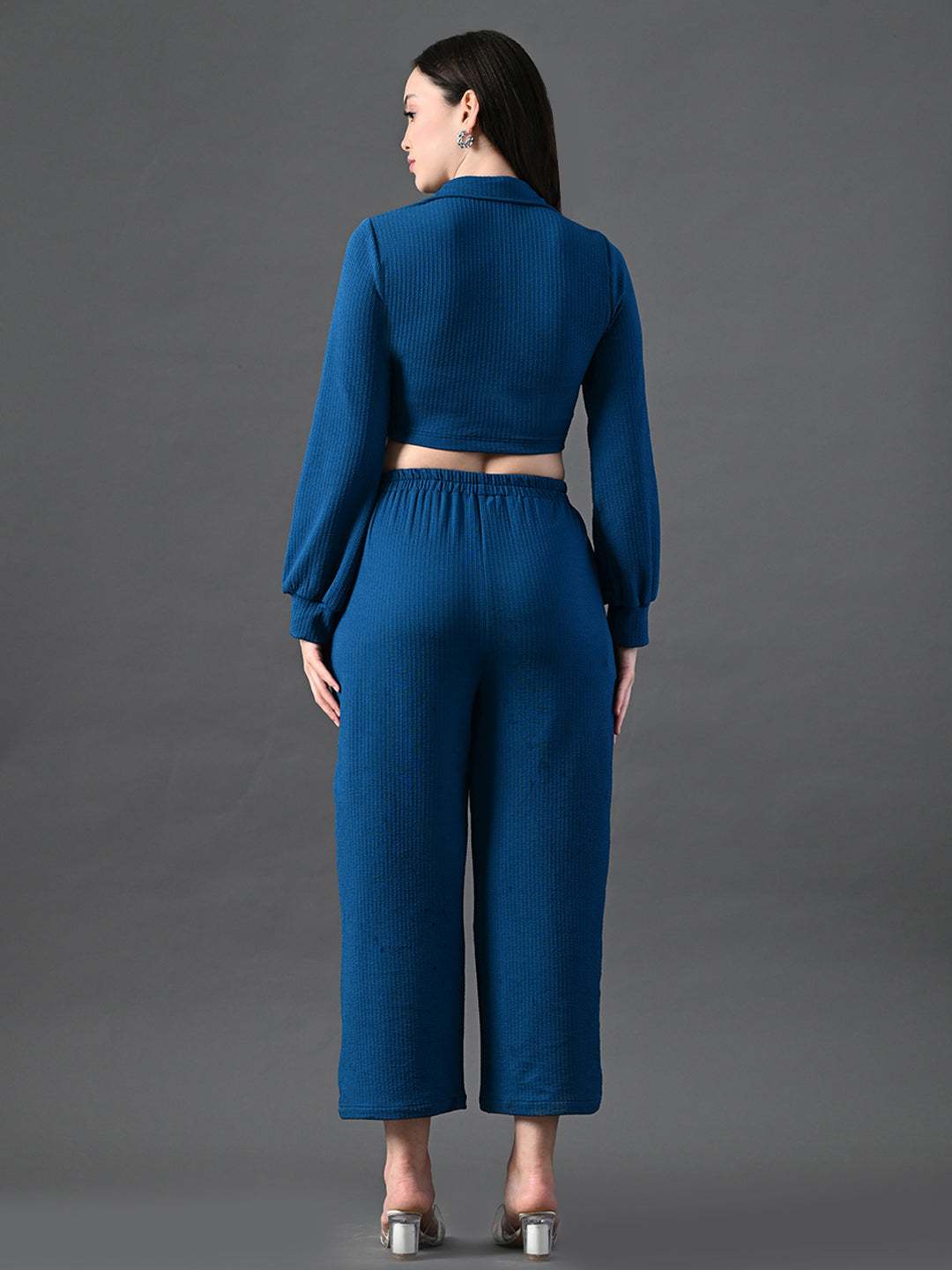 Myshka Women's Blue Co-Ord Set - Distacart