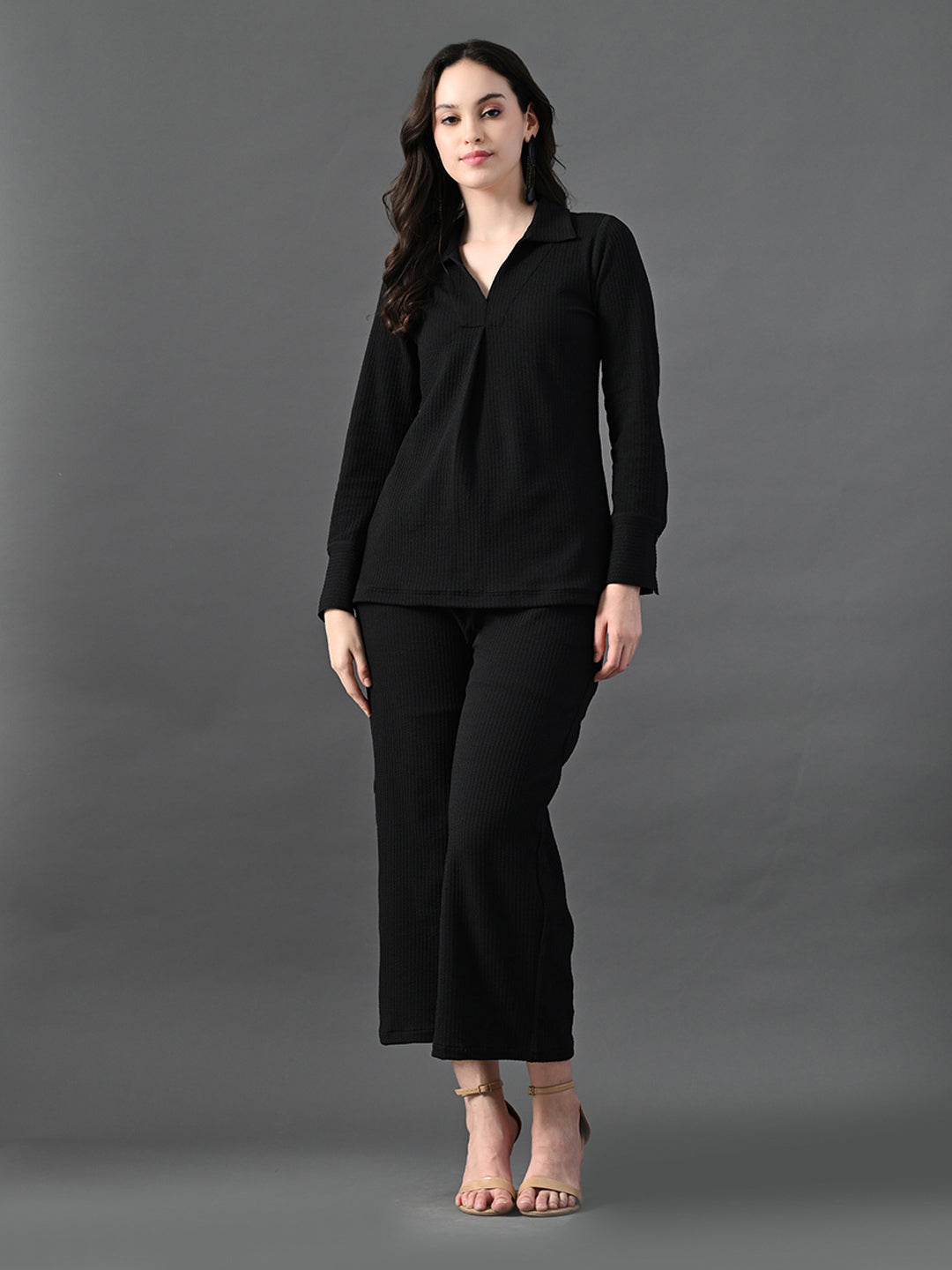 Myshka Women's Black Everyday Lounge Set - Distacart