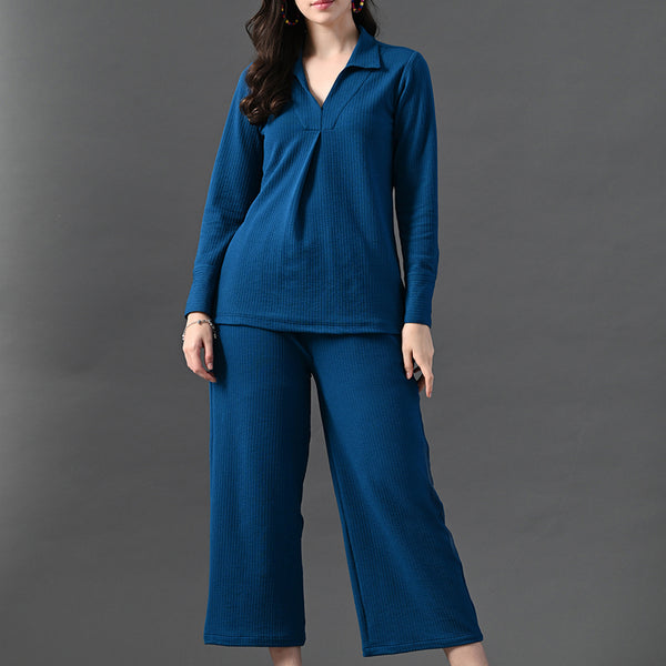 Myshka Women's Blue Everyday Lounge Set - Distacart