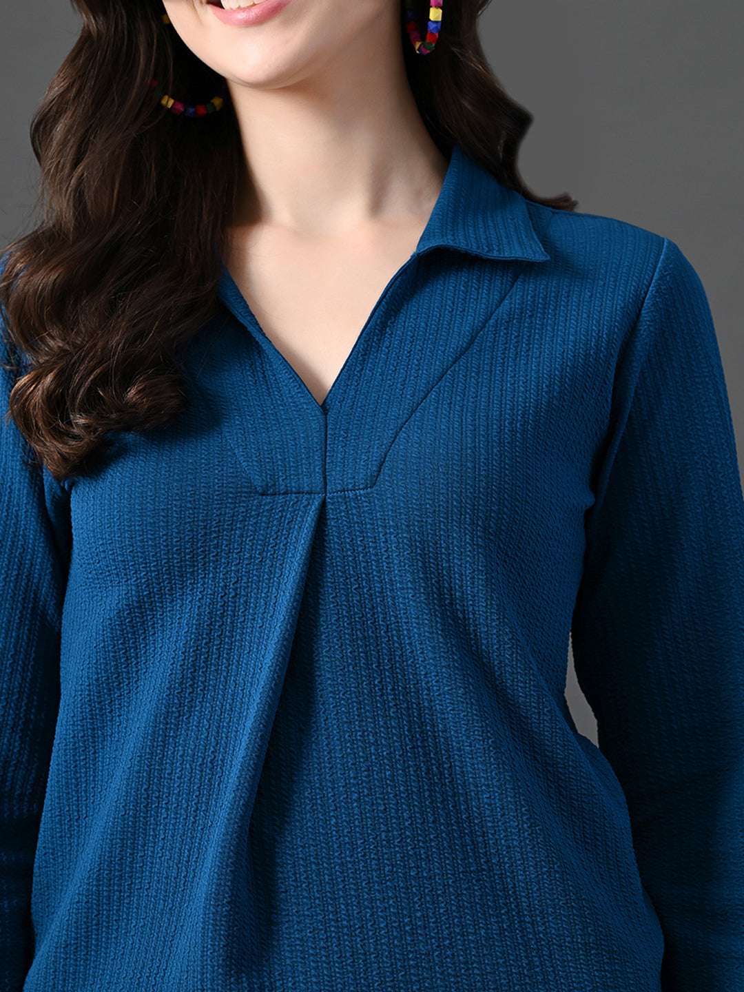 Myshka Women's Blue Everyday Lounge Set