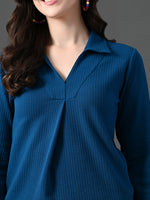 Thumbnail for Myshka Women's Blue Everyday Lounge Set