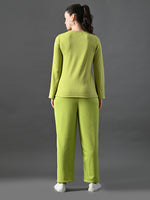 Thumbnail for Myshka Women's Green Ribbed Cord Set