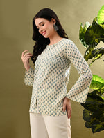 Thumbnail for Myshka Women's Multi Printed Tunic With Lace