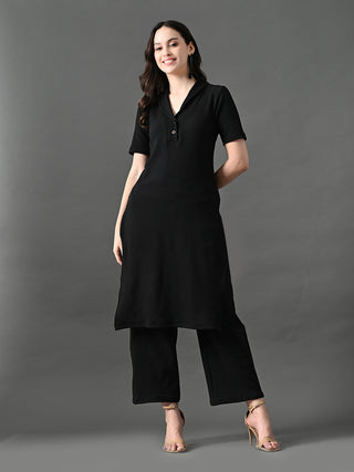 Myshka Women's Black Kurta Set - Distacart