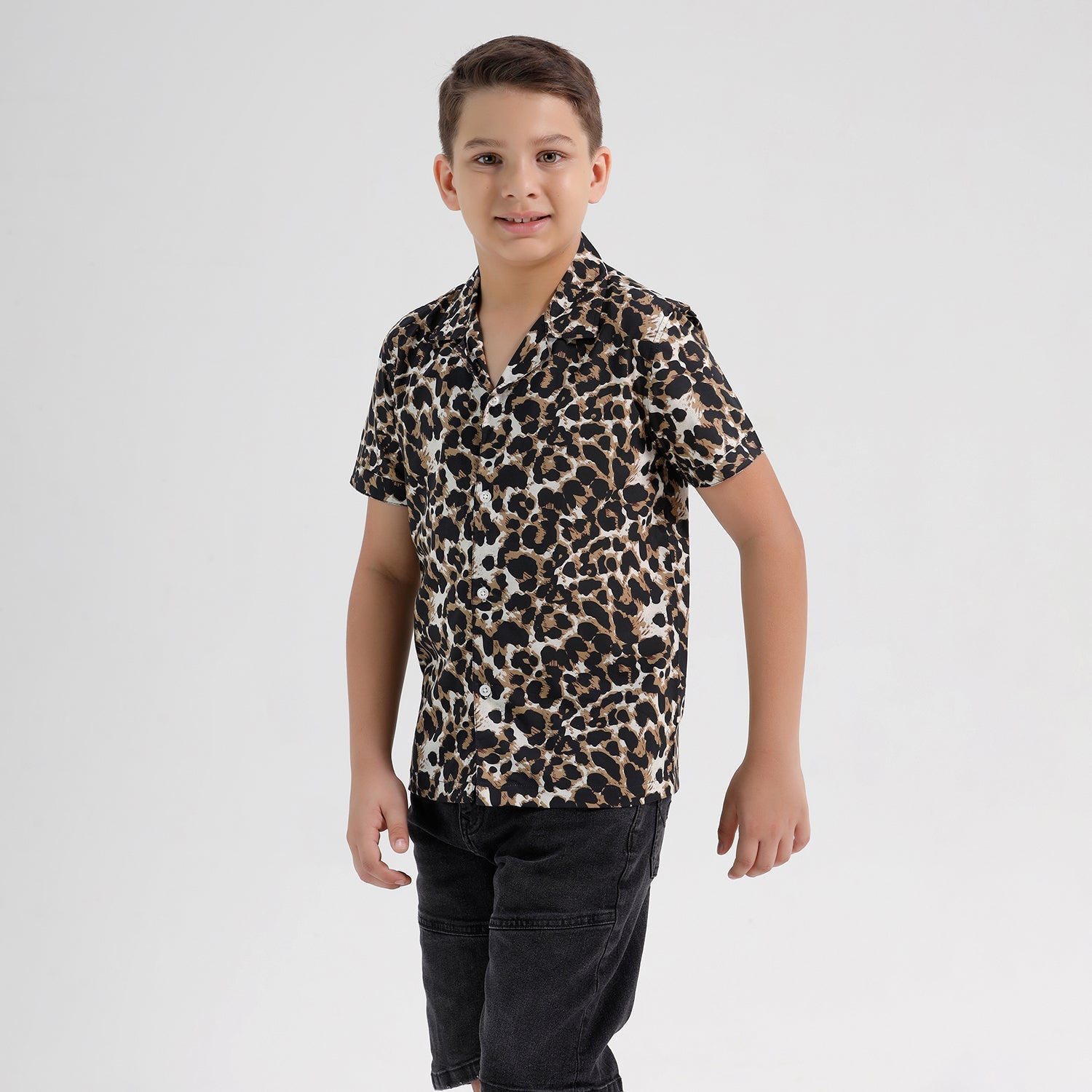 Chilins Boys Printed Resort Beach Regular Fit Shirt