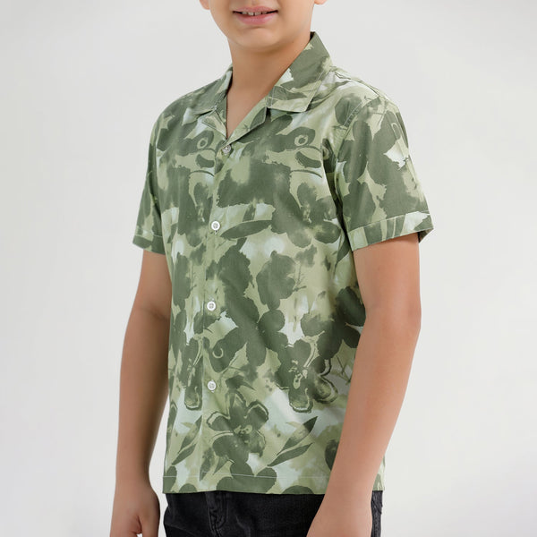 Chilins Boys Printed Resort Beach Regular Fit Shirt
