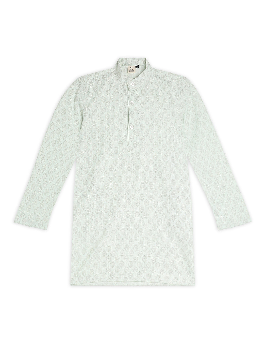 Chilins Ethnic Wear Stylish Printed Sky blue Kurta for Boys