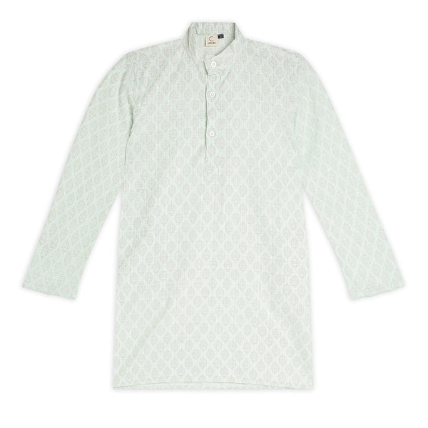 Chilins Ethnic Wear Stylish Printed Sky blue Kurta for Boys