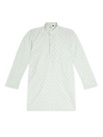 Thumbnail for Chilins Ethnic Wear Stylish Printed Sky blue Kurta for Boys