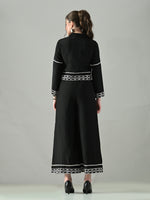 Thumbnail for Myshka Women Black Embroidered Co-Ord Set