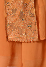 Thumbnail for Myshka Women Fanta Embroidered Sleeveless High Slit Kurta Set Festive Wear