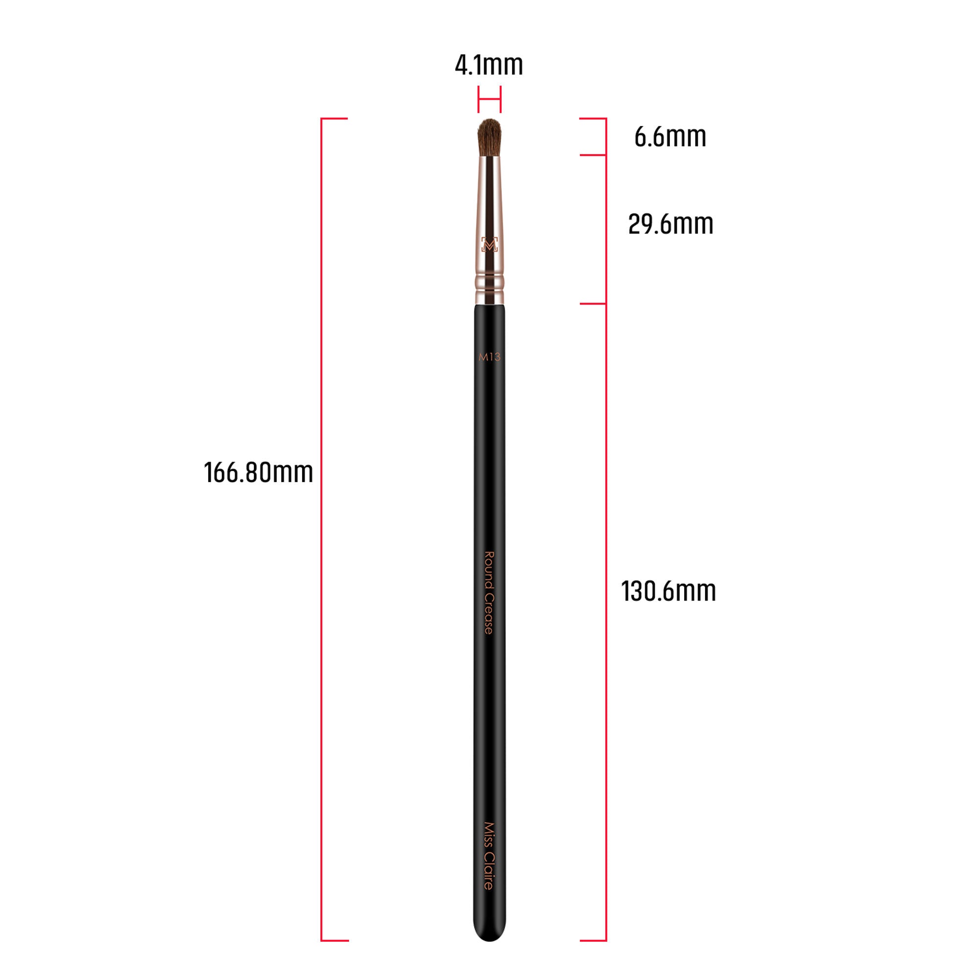 Miss Claire M13 - Round Crease Brush (S) - Rose Gold - Distacart
