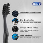 Thumbnail for Oral-B 3D White Charcoal Soft Toothbrush For Adults (Pack Of 2) - Distacart