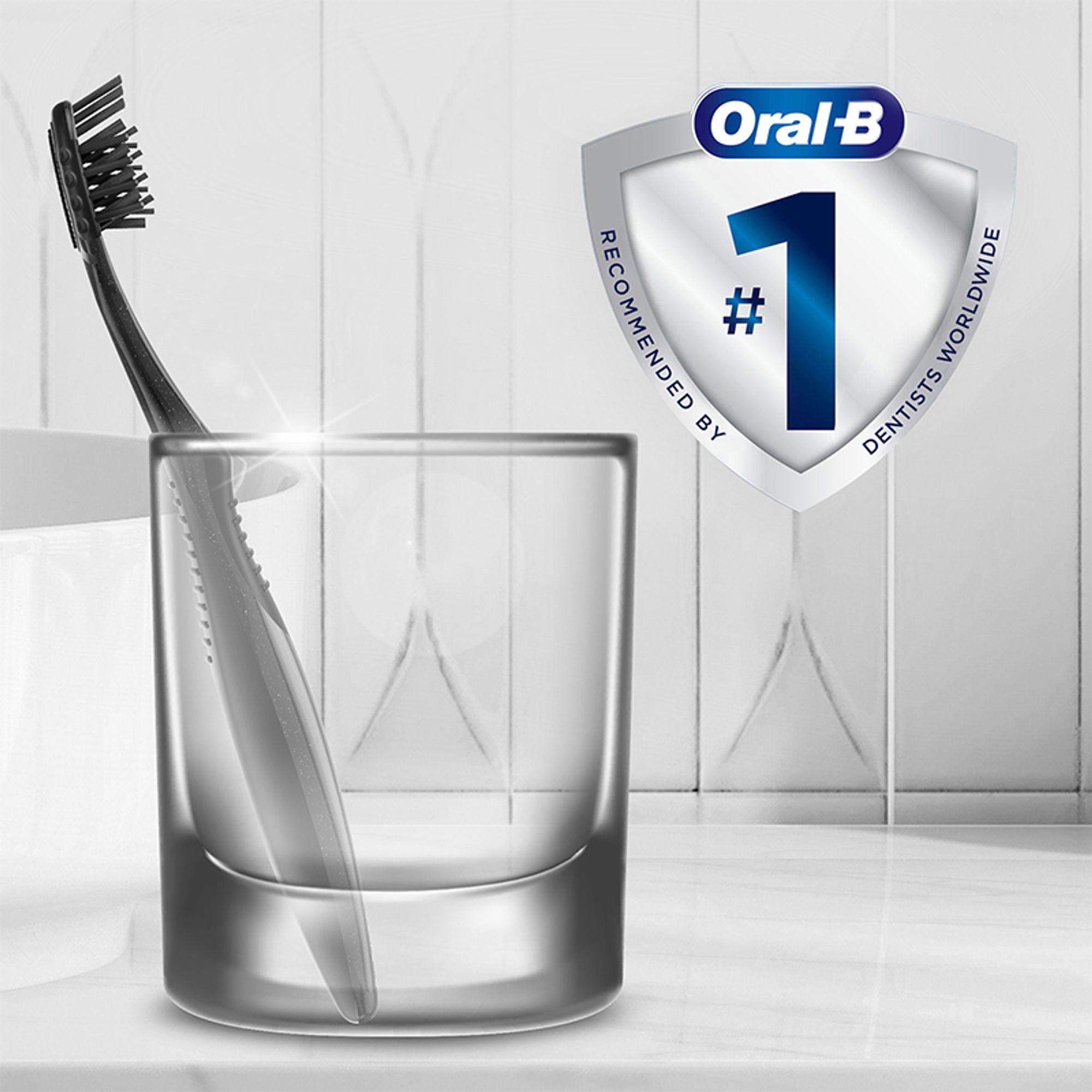 Oral-B 3D White Charcoal Soft Toothbrush For Adults (Pack Of 2) - Distacart