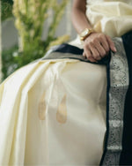 Thumbnail for Preksha Creation Banarasi Soft Silk Women White Saree - Distacart