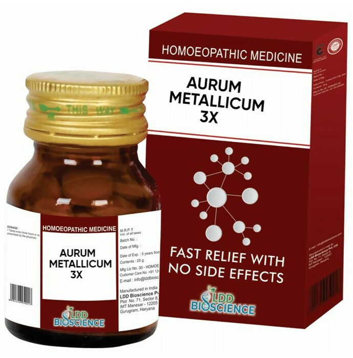 LDD Bioscience Homeopathy Aurum Metallicum 3X Tablets - Distacart