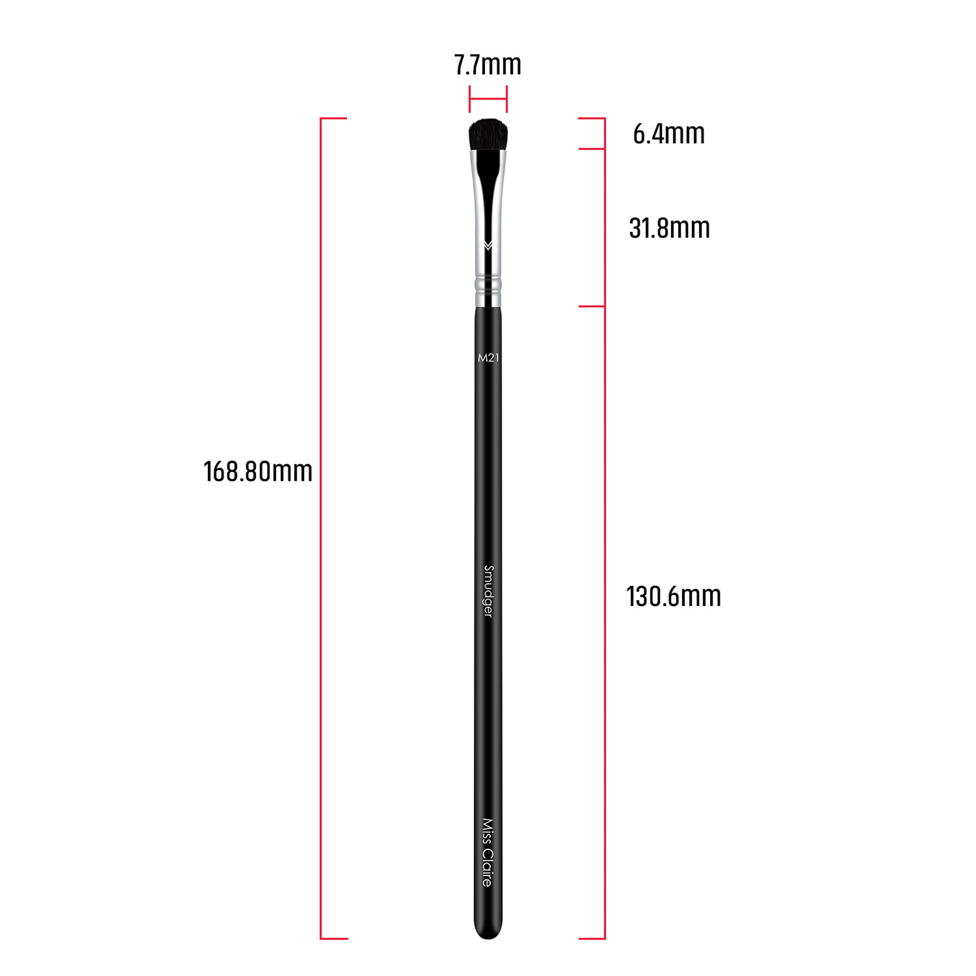 Miss Claire M21 - Smudger Brush - Chrome